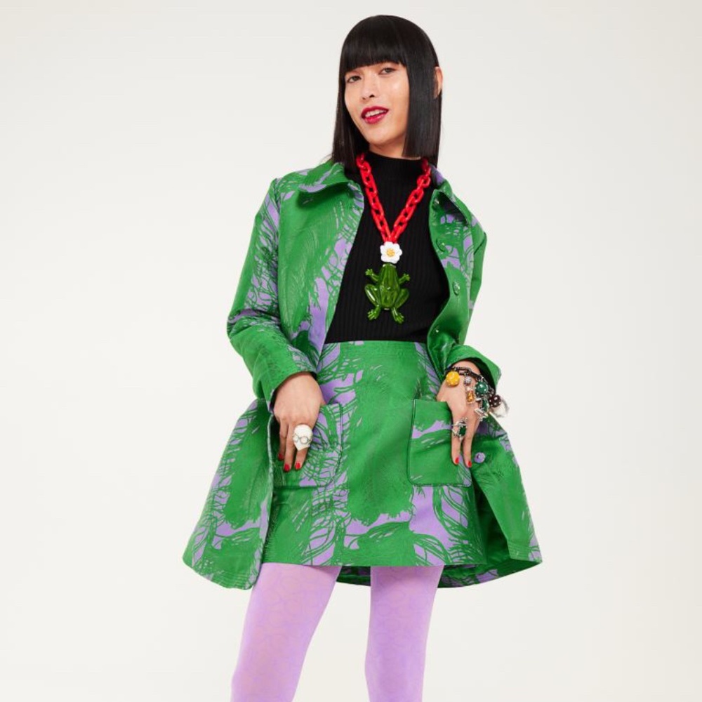 H&M x Iris Apfel Jacquard Skirt